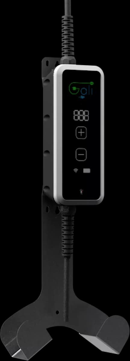 GALI BC in its bracket, with the charging cable